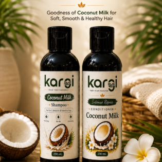 Coconut Milk Shampoo & Intense Repair Conditioner Combo